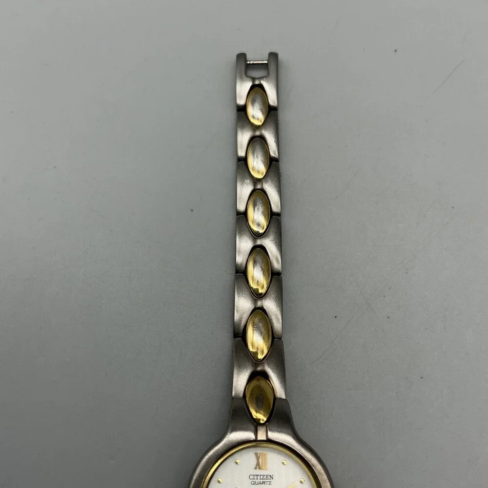Citizen Womens Watch 20mm White Dial Two Tone 5920-K17527 New Battery 5.75